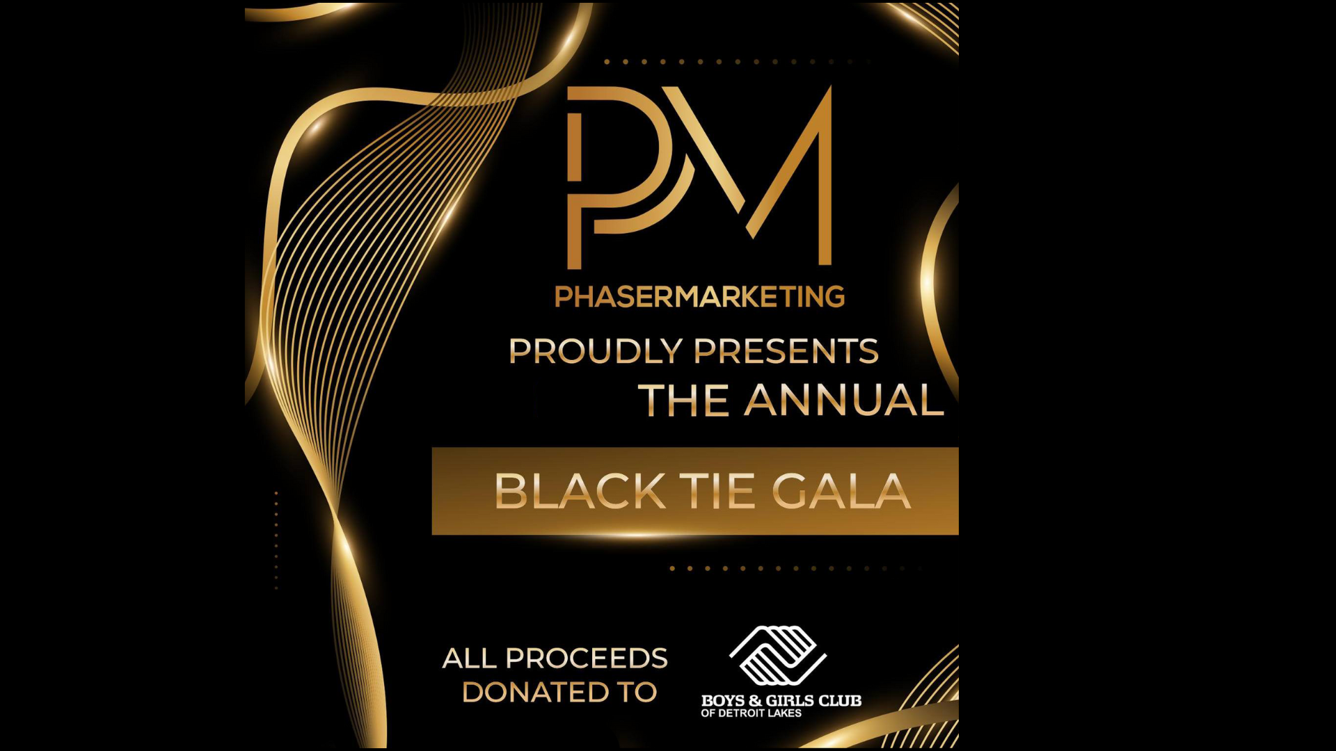 Phaser Marketing Black Tie Gala to benefit Boys & Girls Club of Detroit Lakes